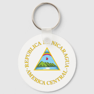 Nicaragua coat of arms key ring