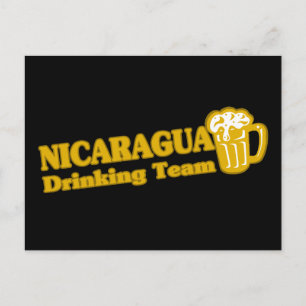 Nicaragua Drinking Team Postcard
