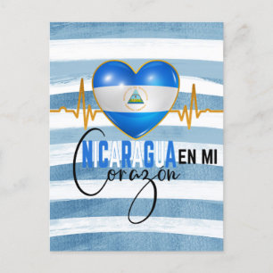 Nicaragua En mi Corazon Nicaraguan Pride  Postcard