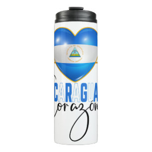 Nicaragua En mi Corazon Nicaraguan Pride Thermal Tumbler