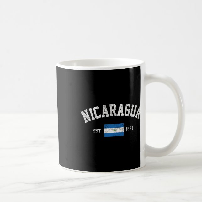 Nicaragua Est. 1821 Nicaraguan Flag Independence D Coffee Mug (Right)