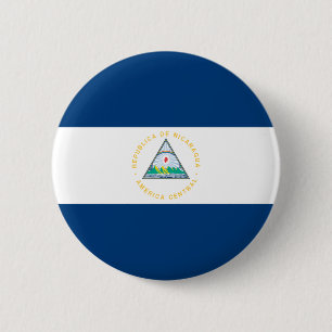 Nicaragua Flag 6 Cm Round Badge