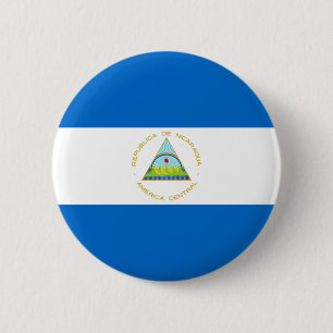 Nicaragua Flag 6 Cm Round Badge