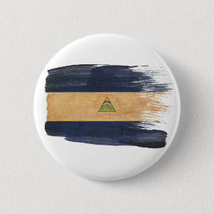 Nicaragua Flag 6 Cm Round Badge