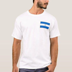 Nicaragua Flag and Map T-Shirt