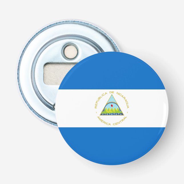 Nicaragua Flag Bottle Opener (Front)