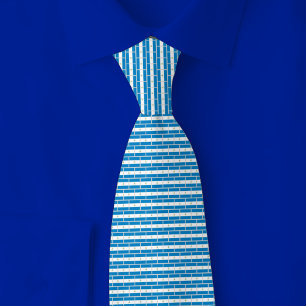 Nicaragua Flag Brick Pattern Tie