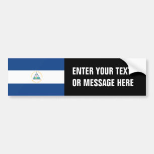 Nicaragua Flag Bumper Sticker