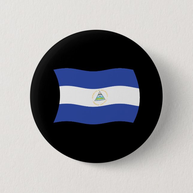 Nicaragua Flag Button (Front)
