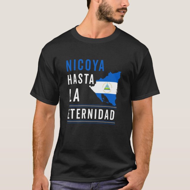 Nicaragua Flag Camiseta Nicaraguan Nicoya Pinolero T-Shirt (Front)