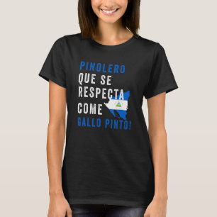 Nicaragua Flag Camiseta Nicaraguan Nicoya Pinolero T-Shirt