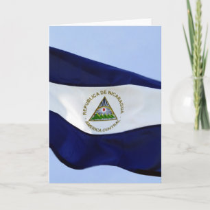 nicaragua flag card