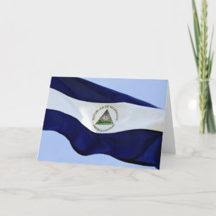 nicaragua flag card