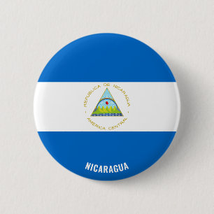 Nicaragua Flag Charming Patriotic Button