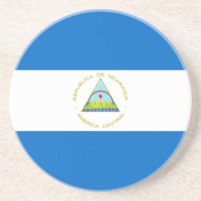 Nicaragua Flag Coaster (Front)