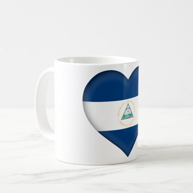 Nicaragua Flag Coffee Mug (Front Left)