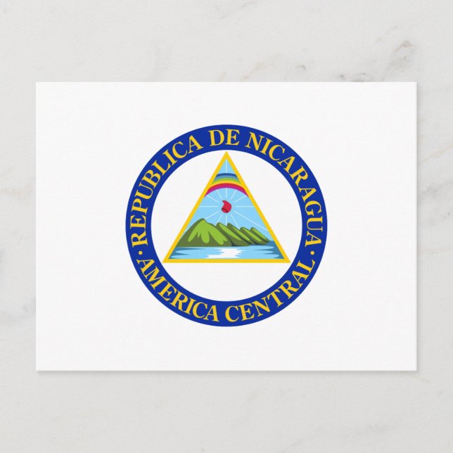 NICARAGUA -  flag/emblem/coat of arms/symbol Postcard (Front)