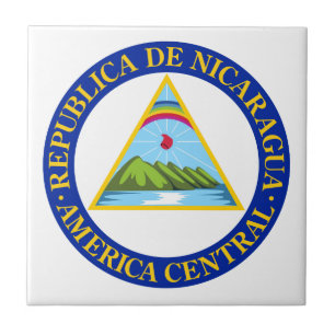 NICARAGUA -  flag/emblem/coat of arms/symbol Tile