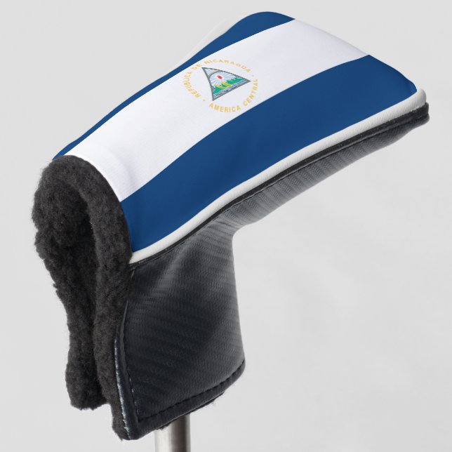 Nicaragua Flag Golf Head Cover (3/4 Front)