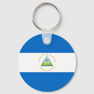 Nicaragua Flag Key Ring