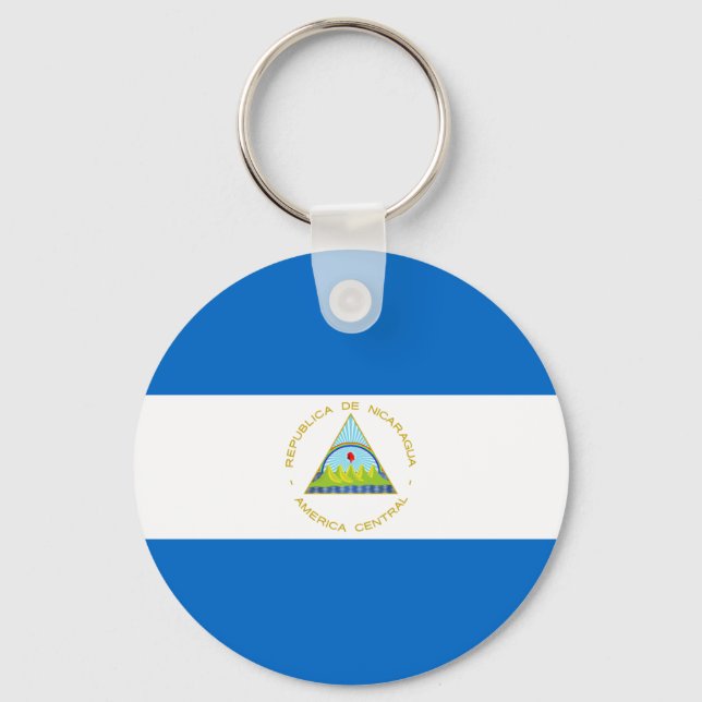 Nicaragua Flag Key Ring (Front)