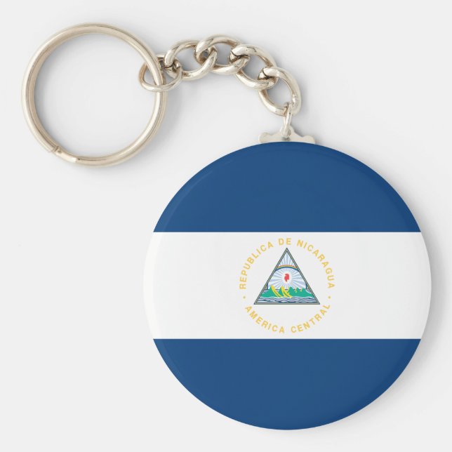 Nicaragua Flag Key Ring (Front)