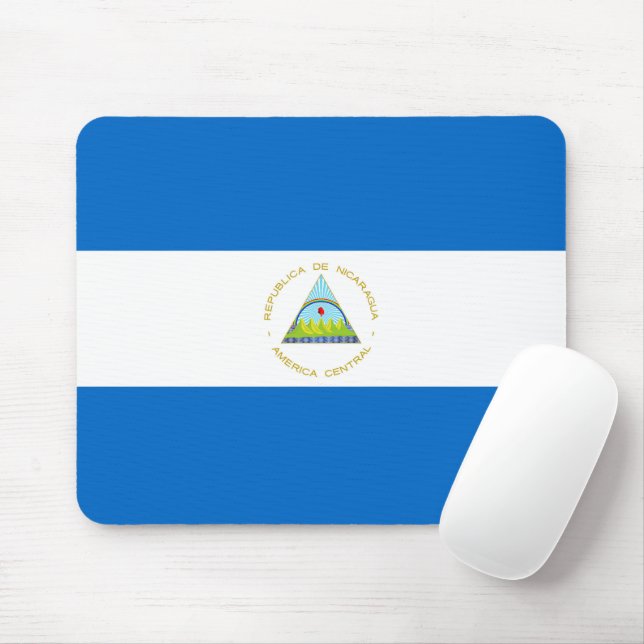 Nicaragua flag mouse pad (With Mouse)
