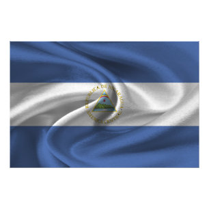 Nicaragua Flag Photo Print