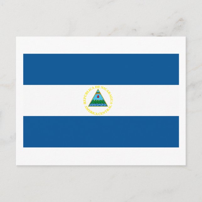 Nicaragua Flag Postcard (Front)