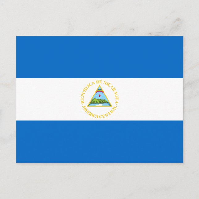 Nicaragua Flag Postcard (Front)