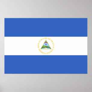 Nicaragua Flag Poster