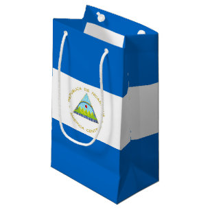 Nicaragua flag small gift bag