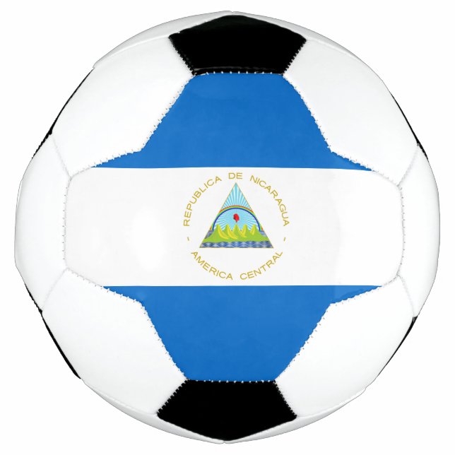Nicaragua flag soccer ball (Front)