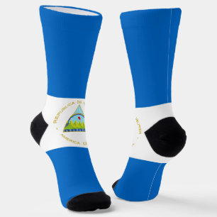 Nicaragua Flag Socks