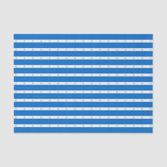 Nicaragua Flag Tissue Paper (Front)