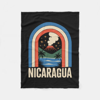 Nicaragua fleece blanket