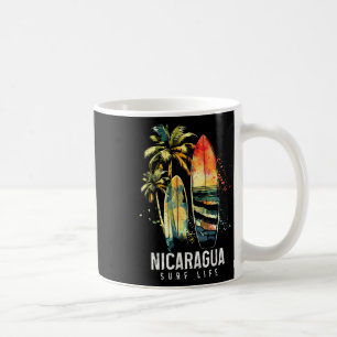 Nicaragua Nica Surf Vintage Surfing Surfer _1 Coffee Mug