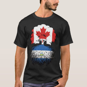 Nicaragua Nicaraguan Canadian Canada Tree Roots T-Shirt