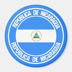 Nicaragua Round Emblem Magnet