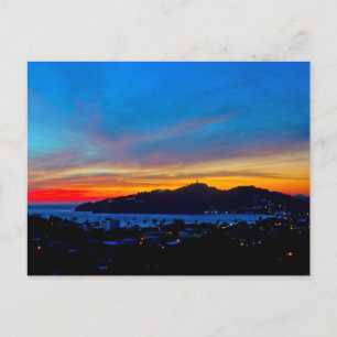 Nicaragua - Sunset the bay of San Juan Del Sur Postcard