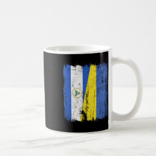 Nicaragua Ukraine Half Flag Nicaraguan Ukrainian H Coffee Mug