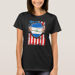 Nicaraguan American Grown Patriot Nicaragua Flag f T-Shirt