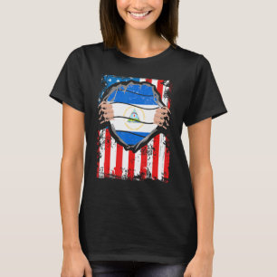 Nicaraguan American Grown Patriot Nicaragua Flag f T-Shirt