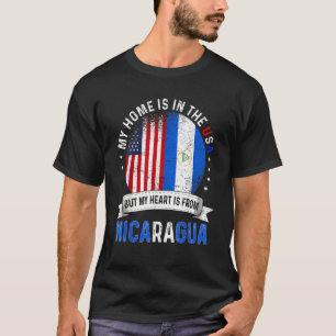 Nicaraguan American Patriot Heart is from Nicaragu T-Shirt