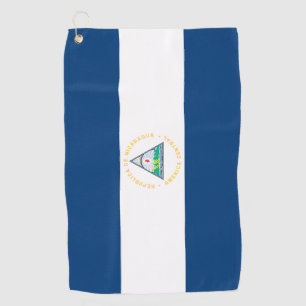 Nicaraguan Flag & Nicaragua golf /sport Golf Towel