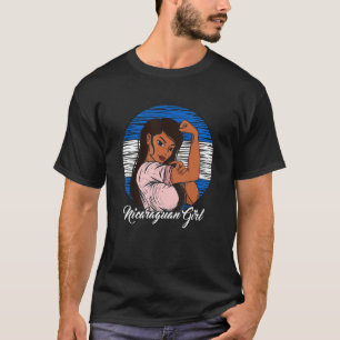 Nicaraguan Flag Nicaragua Nicaraguan Girl T-Shirt