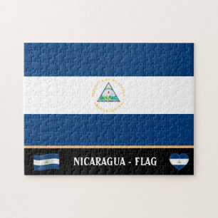Nicaraguan Flag & Nicaraguan country / Nicaragua Jigsaw Puzzle
