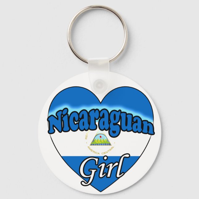 Nicaraguan Girl Key Ring (Front)