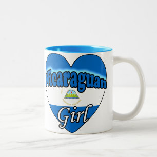 Nicaraguan Girl Two-Tone Coffee Mug