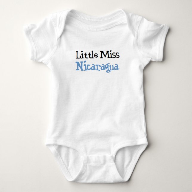 nicaraguan little miss baby bodysuit (Front)